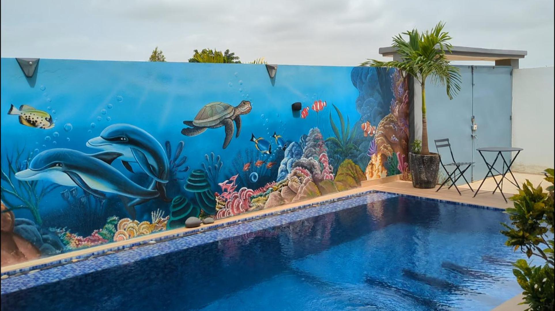 Villa Hawa, Decor Unique & Piscine Somone Bagian luar foto